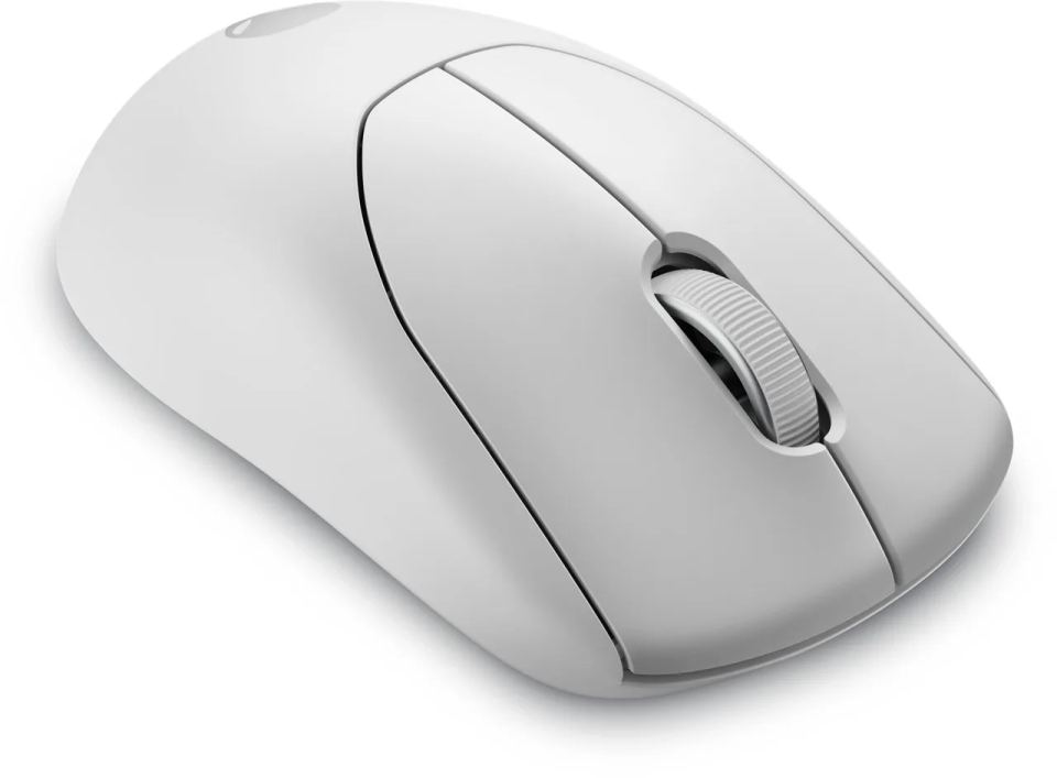 Dell Alienware Pre/Herná/Optická/Pre pravákov/26 000 DPI/Drôtová+bezdrôtová/Biela – Ergonomický profil myši s teflónovými PTFE plochami